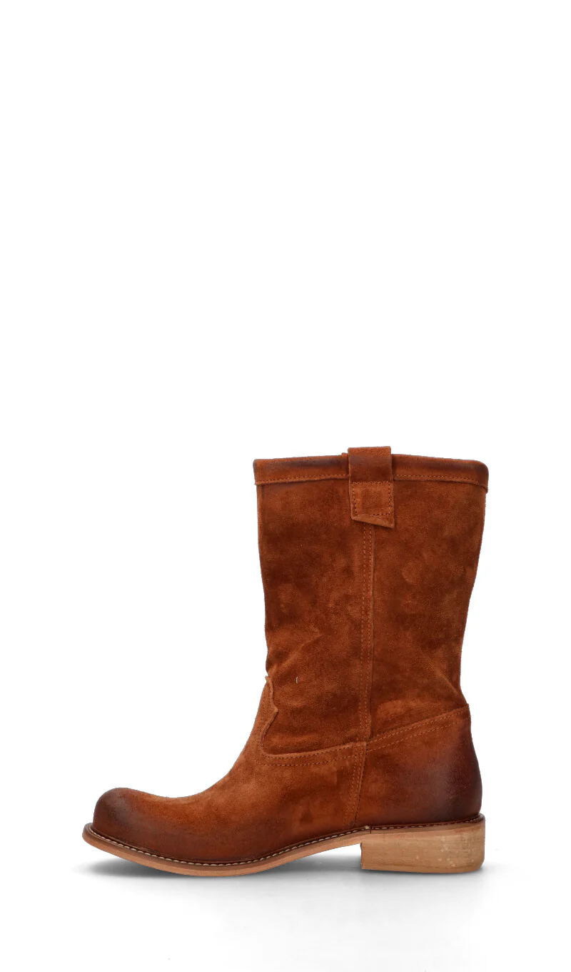 RABARBARO Tronchetto donna marrone in suede - Image 4