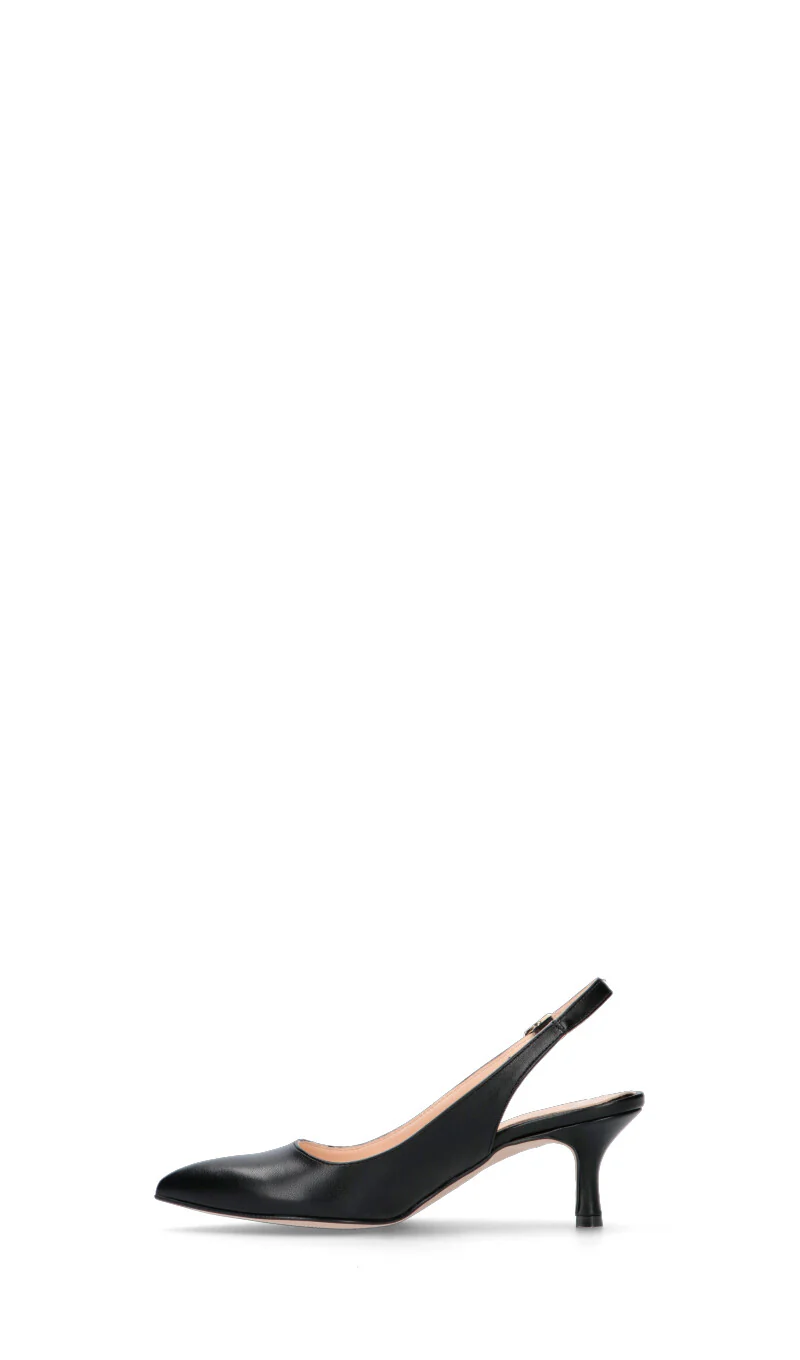 PERLAMARINA Slingback donna nera in pelle - Image 4