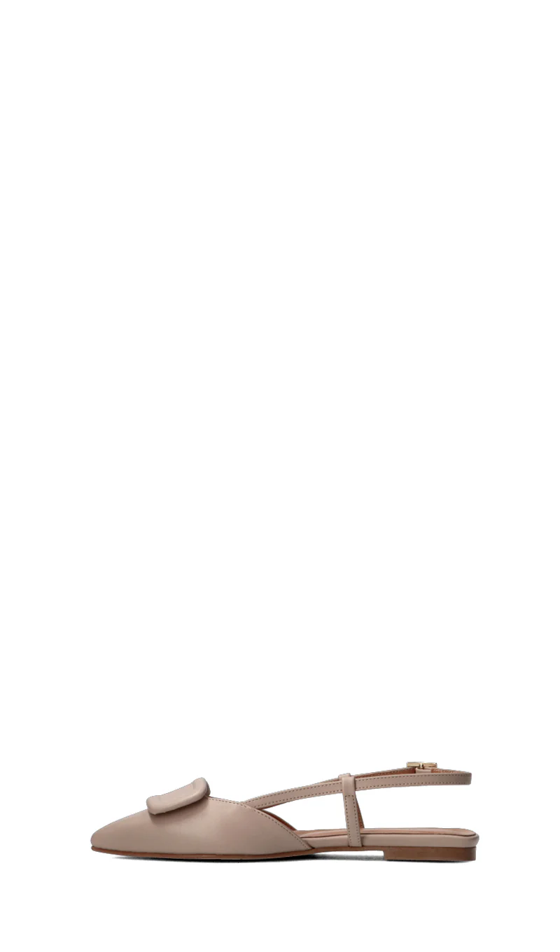 ALLESSENZA Slingback donna nude in pelle - Image 4