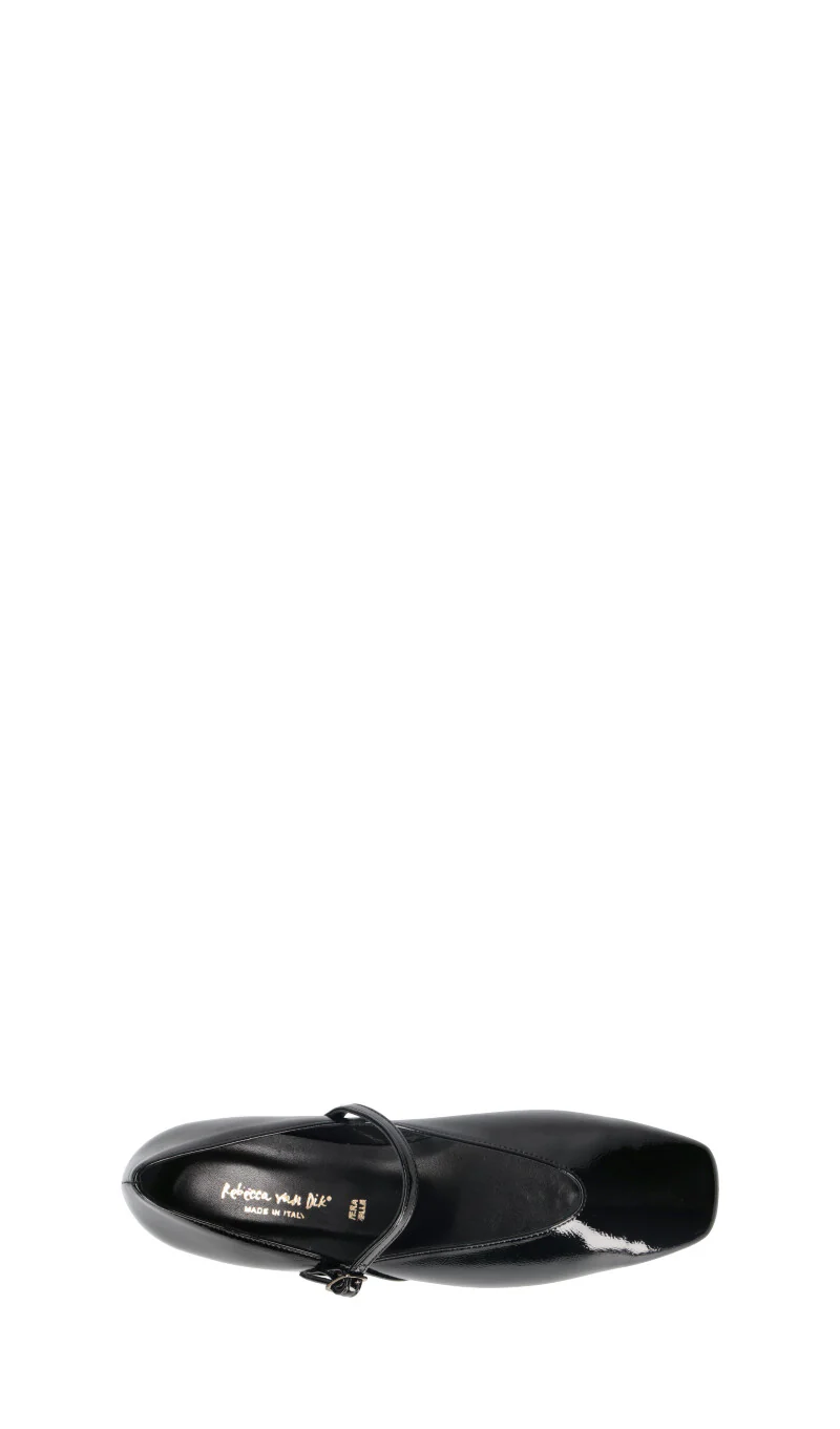 REBECCA VAN DICK Ballerina donna nera in pelle verniciata - Image 5