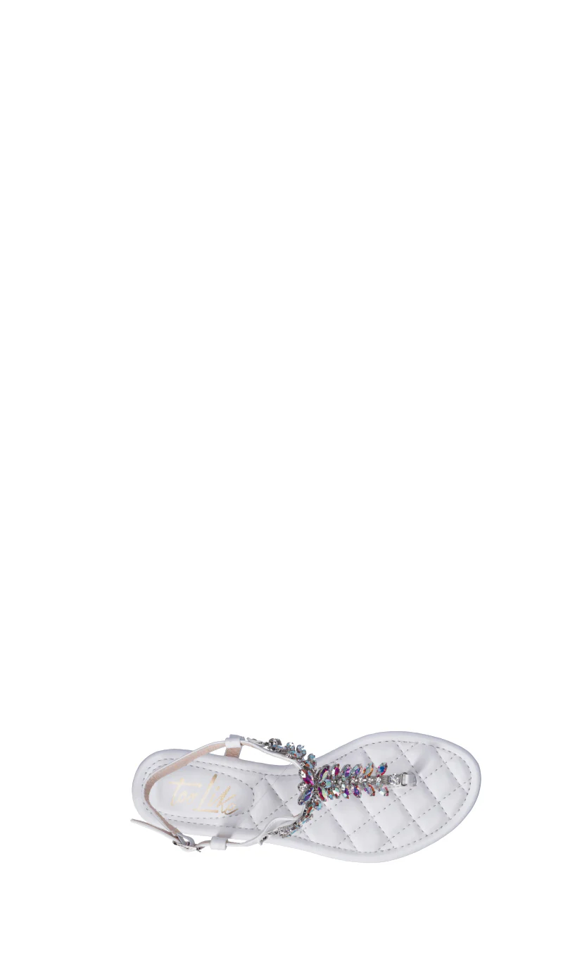 TOO LIKE Sandalo basso donna bianco/argento - Image 5