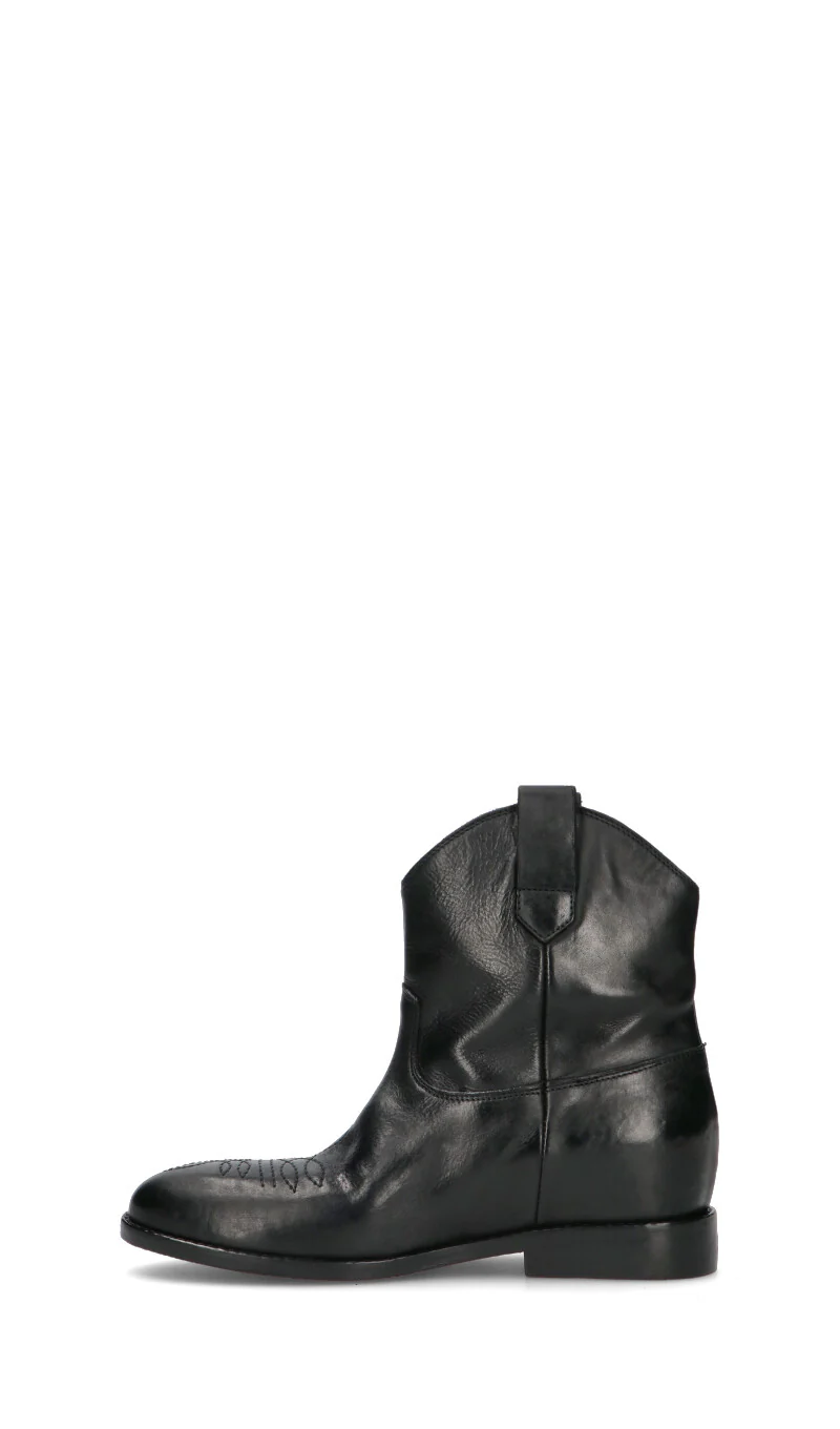 STRATEGIA Tronchetto donna nero in pelle - Image 4