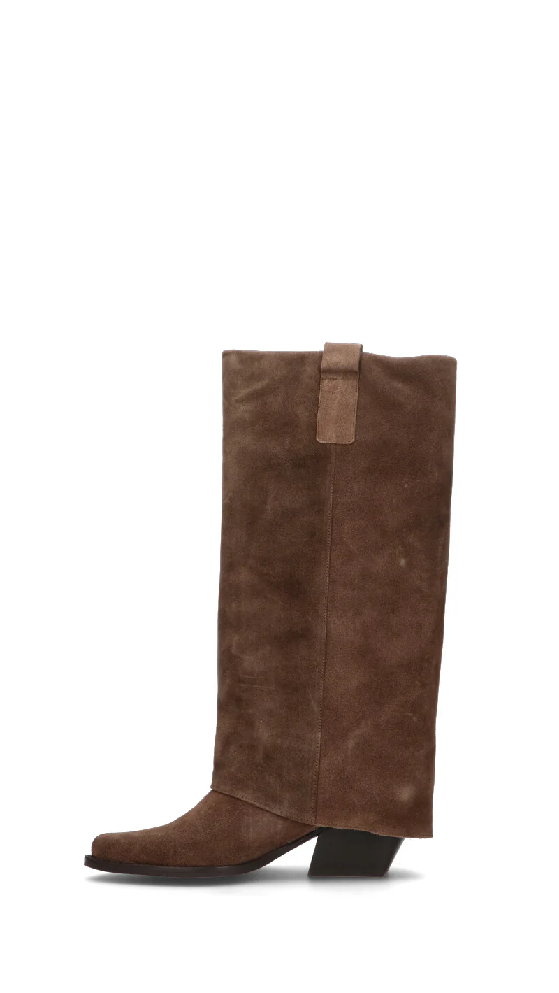 FRICKY Stivale donna marrone in suede - Image 4