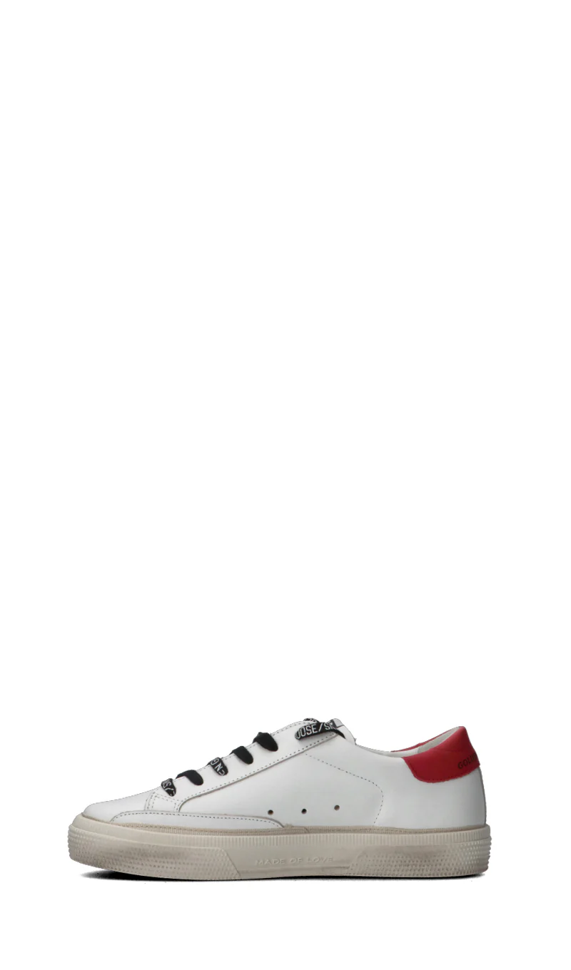GOLDEN GOOSE Sneaker bimbo bianca/rossa/verde in pelle - Image 4