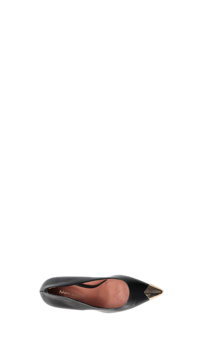 REBECCA VAN DIK Décolleté donna nera in pelle - Image 5