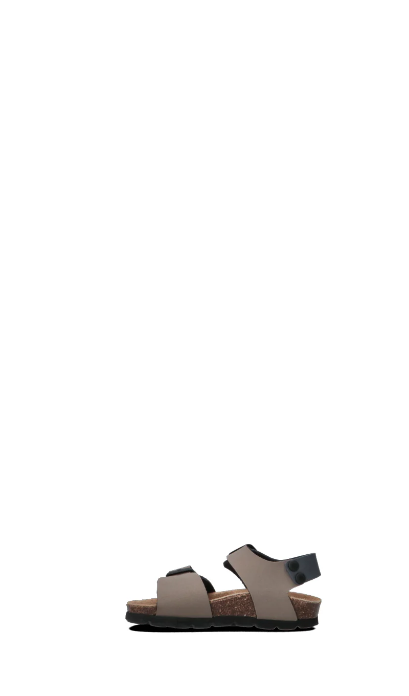 GRUNLAND Sandalo bimbo blu/beige in pelle - Image 4