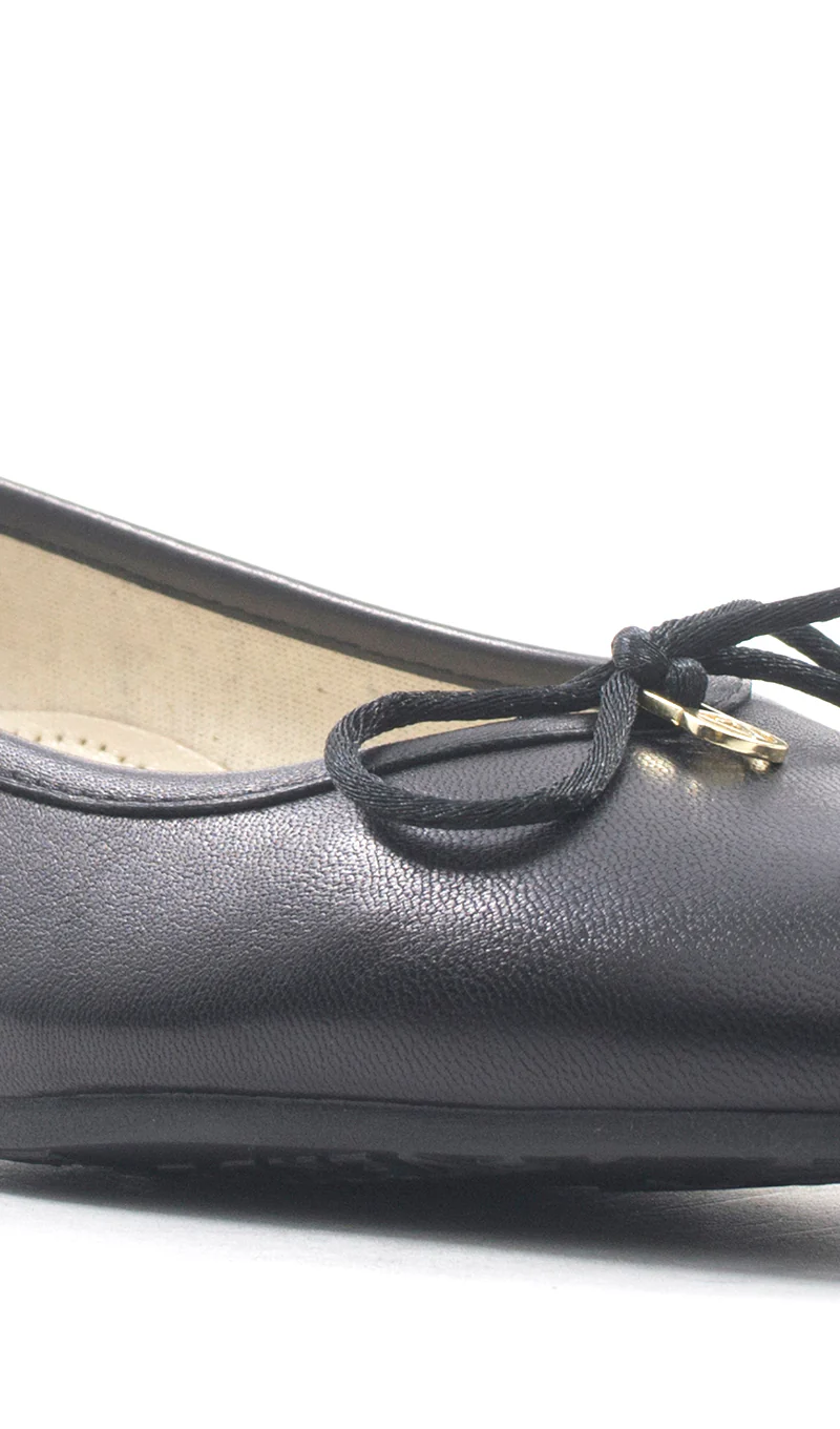 VALLEVERDE Ballerina donna nera in pelle - Image 5